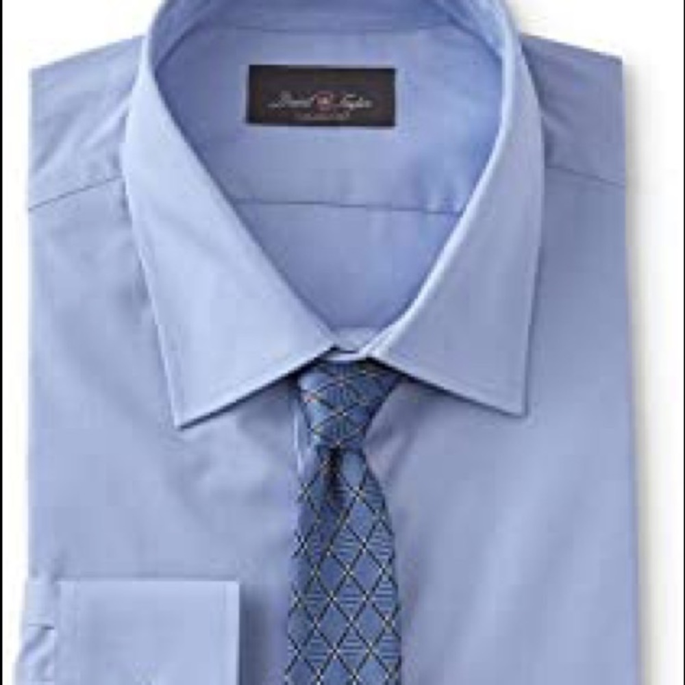 David Taylor Dress Shirt 👔 L Sleeve 18 1/2 34/35